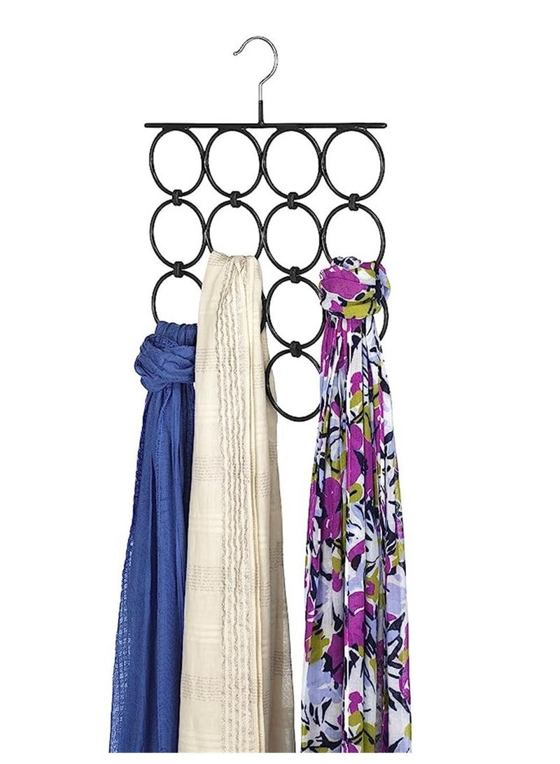 Folding Scarf/Accessory Hanger, Black & Chrome - Image 3