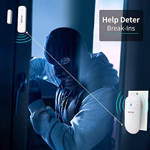 SECRUI Door Chime, Door Open Sensor Chime for Business/Home When Entering, Adjustable Volume, Easy Installation, 400ft Range, 52 Chimes, M508+D7 - Image 3