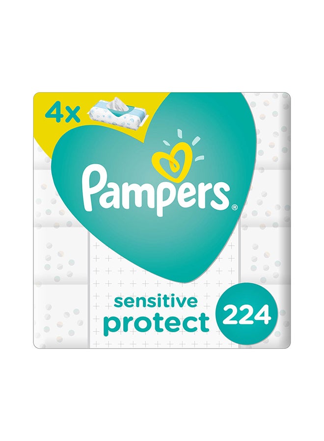 Pampers Sensitive Baby Wipes, 224 Count - Image 1