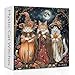 PPuzzling Cat Puzzles for Adults 1000 Pieces Fantasy Witch Cats with Flowers Jigsaw Puzzle Fall Magic Pumpkin Kitten Animal Puzzle - Image 2