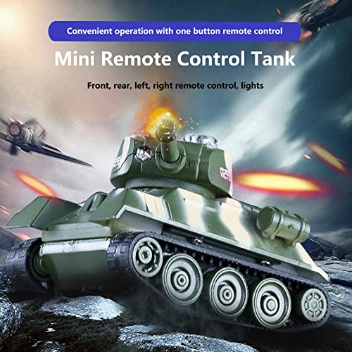 Ouhgnoh Mini WWII Gray German Tiger RC Tank Toy 172 Scale Model Electronic Radio Remote Control Vehicle Tank - Image 5