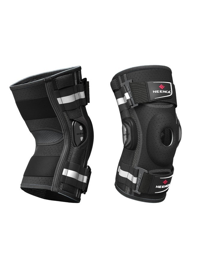 NEENCA Professional Knee Brace, Adjustable Hinged, with Removable Side Stabilizers, Strong Stability for Joint Pain Relief, Arthritis, Meniscus Tear, ACL, PCL, Runner, Sports - Image 2
