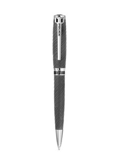POLICE Cooper.2 Textured Grey With Stainless Steel Trims Medium Drill Point Gents Pen  - Image 1