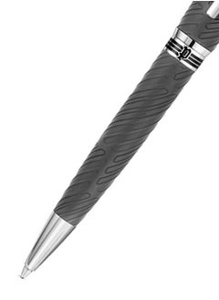 POLICE Cooper.2 Textured Grey With Stainless Steel Trims Medium Drill Point Gents Pen  - Image 3