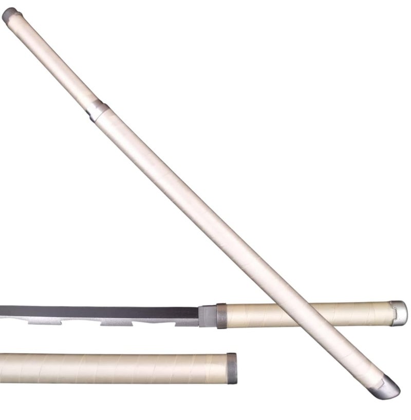 Offo Demon Slayer Inosuke Wooden Katana | 100CM Life-Size Anime Sword | Wooden Replica for Cosplay, Martial Arts, Home Decor & Gifts | Ideal for Anime Fans, Kids & Collectors - Image 2