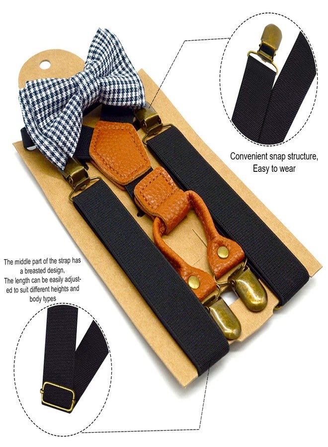 Yewong 1920s Kids Old Man 100 days of School Grandpa Costume Accessories Set with Newsboy Hat Suspenders Kit - Image 5