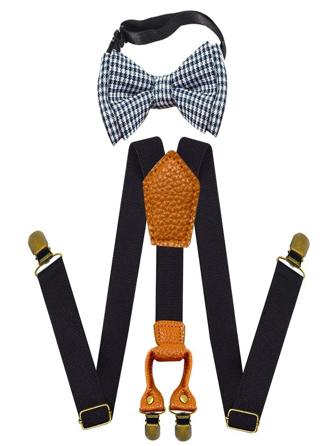 Yewong 1920s Kids Old Man 100 days of School Grandpa Costume Accessories Set with Newsboy Hat Suspenders Kit - Image 3