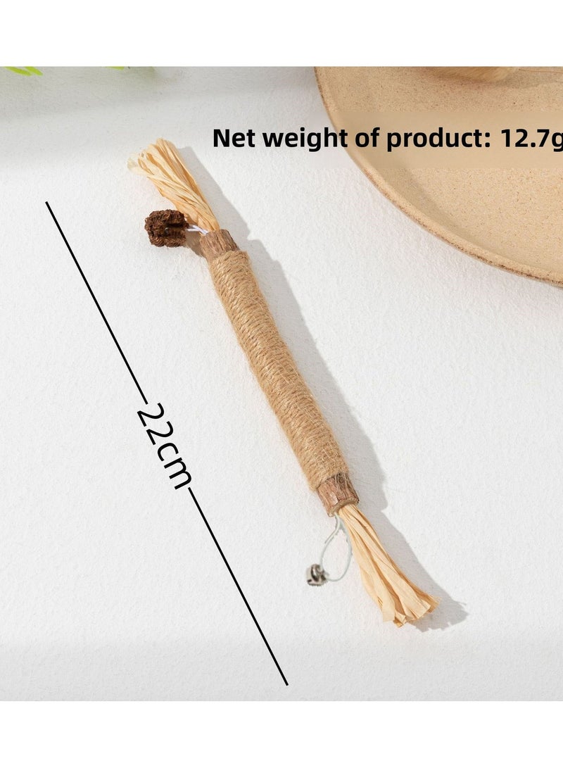 Goolsky Catnip Stick Teaser Wand with Mint Ball – Self-Entertaining Boredom-Relieving Chew-Resistant Cat Essential - Image 1