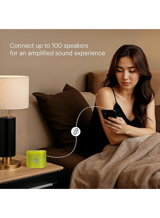 كوداك مكبر صوت بلوتوث مغناطيسي قابل للتفكيك SOUNDBRIX مقاوم للماء IPX4 مكبر صوت محمول للغاية لاسلكي 5 ساعات وقت تشغيل إلكترونيات للهواء الطلق المنزل السفر هدايا تصميم قابل للتكديس - Image 2