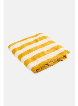 Muy Mucho Stripe Poncho Towel 80 x 60 cm, Yellow  - Image 1