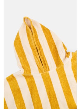 Muy Mucho Stripe Poncho Towel 80 x 60 cm, Yellow  - Image 3