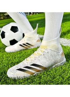 Generic 2025 New High Top Anti slip Football Shoes Outdoor Indoor Professional Youth Boys Football Shoes Unisex Football Cleats  - Image 1