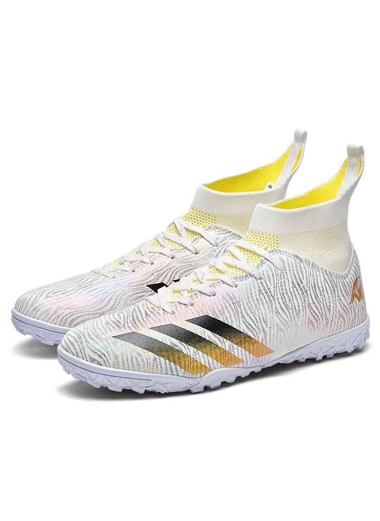 2025 New High Top Anti slip Football Shoes Outdoor Indoor Professional Youth Boys Football Shoes Unisex Football Cleats  - Image 2