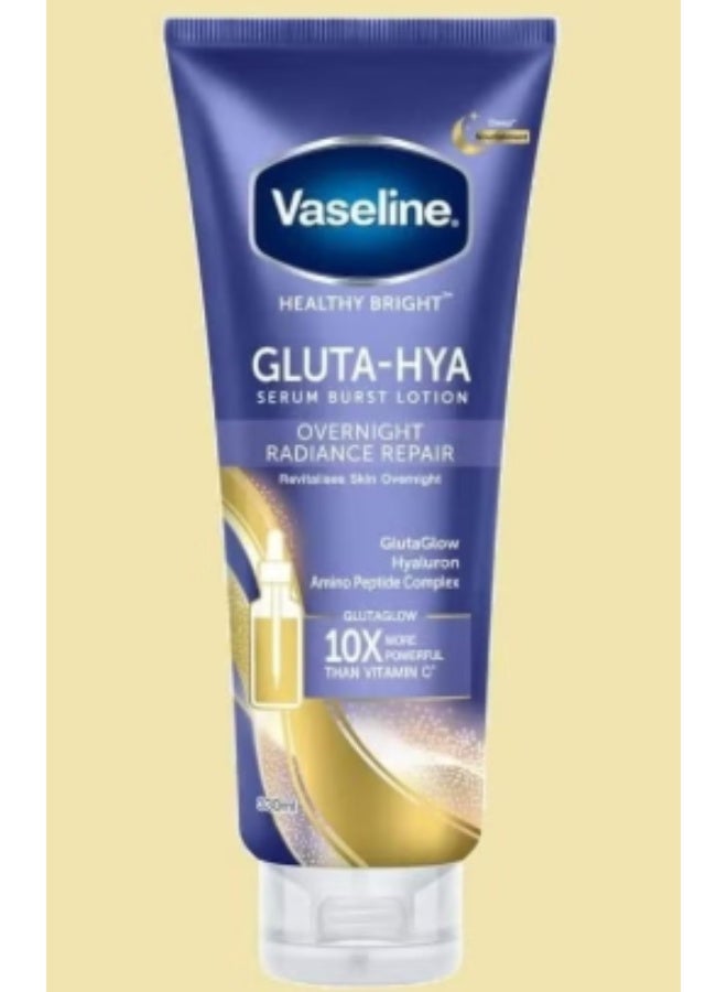 Vaseline Gluta-Hya Serum Burst Lotion Overnight Radiance Repaire 330ml