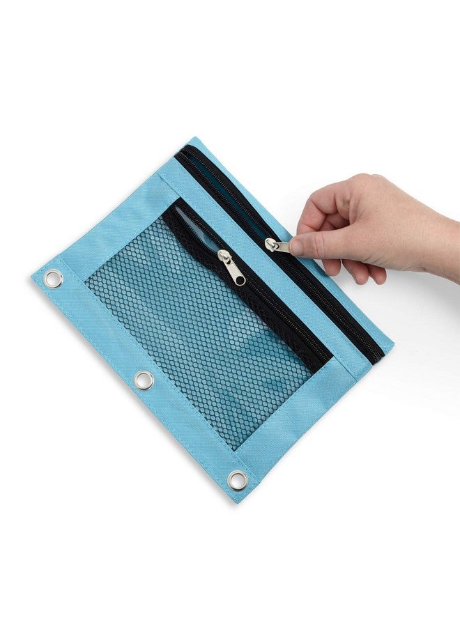 Blue Summit Supplies Pencil Pouches, Bulk Pencil Pouch 30 Pack In Assorted Colors For Storing School Supplies, Writing Utensils, And More, Cloth Zipper Pouches For 3 Ring Binders, 30 Count - Image 4