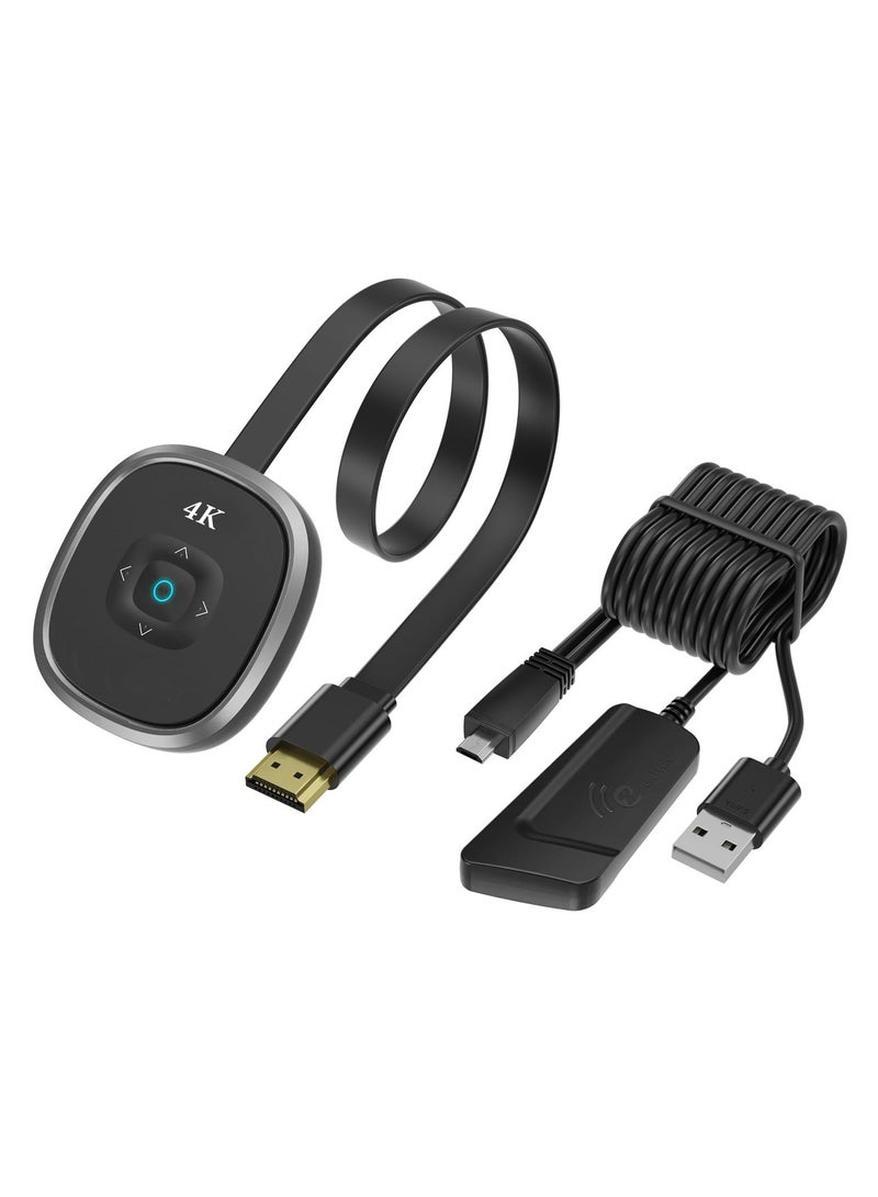 4K Wireless HDMI Display Dongle Adapter, 4K/5G WiFi Streaming Movies, Shows, and Live TV Receiver from iPhone, iPad, Android, Tablet, Window to HDTV/Monitor/Projector, Miracast, Airplay, DLNA  - Image 2