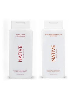 Body Wash Twin Packvegansulfate Freeparabendyenaturally Derived Clean Ingredients532 Ml Each(Warm Cider&Cinnamon/Toasted Marshmallow &Vanilla)18 Fl Oz(Pack Of 2)2360 Fl Oz225 Pound