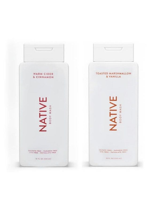 native - Body Wash Twin Packvegansulfate Freeparabendyenaturally Derived Clean Ingredients532 Ml Each(Warm Cider&Cinnamon/Toasted Marshmallow &Vanilla)18 Fl Oz(Pack Of 2)2360 Fl Oz225 Pound - Image 1