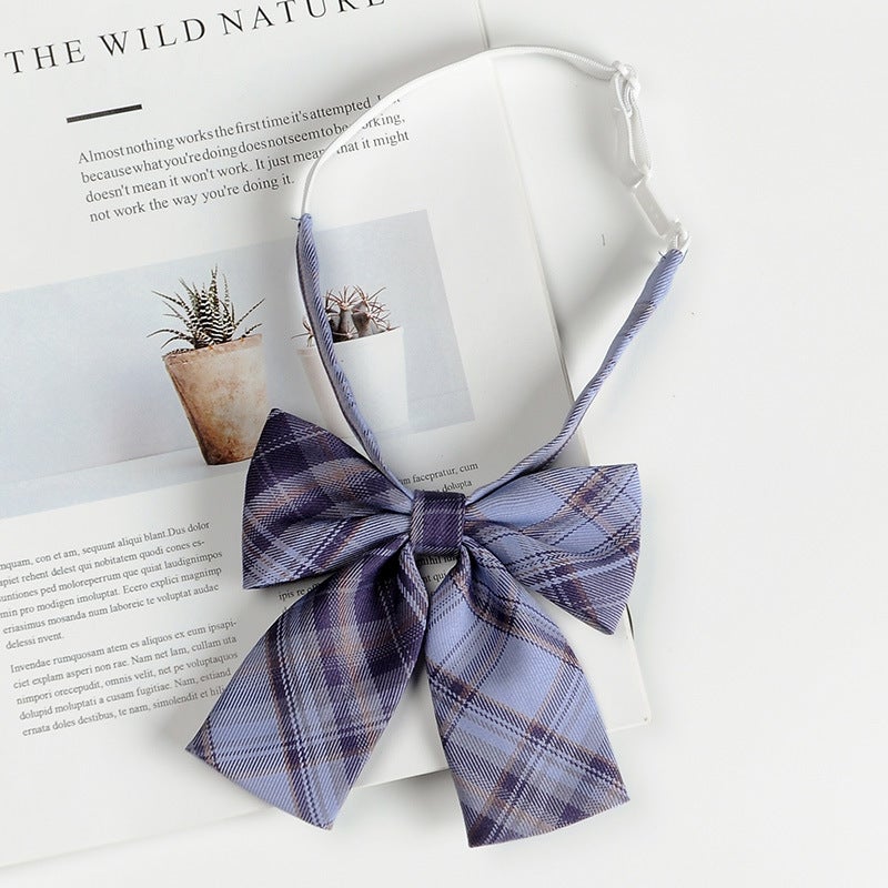 Japanese Style JK Bow Tie Womens College Style Shirt Decoration Mariners Suit Collar Flower Graduation Photo Bachelors Suit Bow wine red D3416 Grape Soda