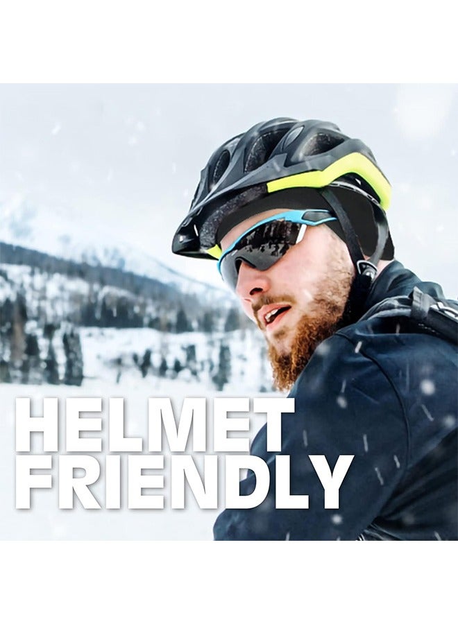 HY Ear Warmer Headband for Women Men Winter Fleece Thermal Cold Weather Windproof Covers Soft Full Cover Band Fitness Running Cycling, Black - Image 5