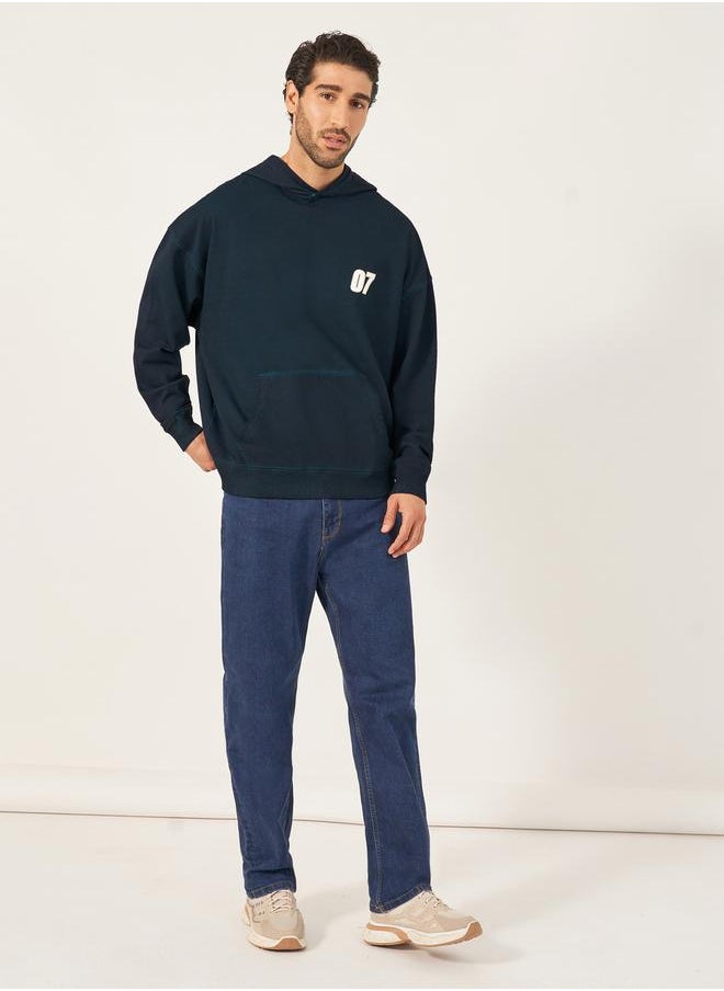 Styli - Acid Washed Number Print Oversized Hoodie - Image 1
