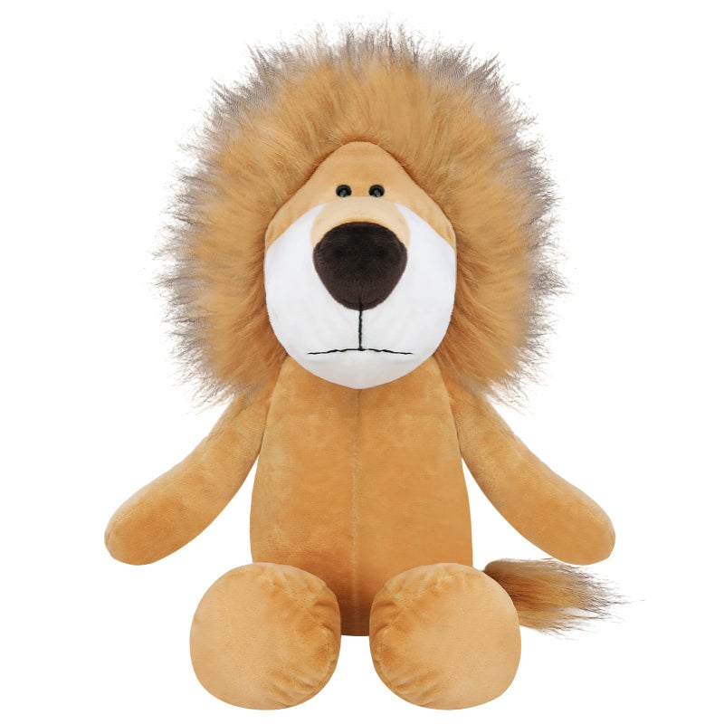 Entallor Lion Stuffed Animal Plushie 138 Inch Realistic Fluffy Mane Plush Toy with Weighted Base Long Fuzzy Tail Imaginative Interactive Gifts for Boys Girls Kids Toddlers Birthday Valentine Day - Image 3
