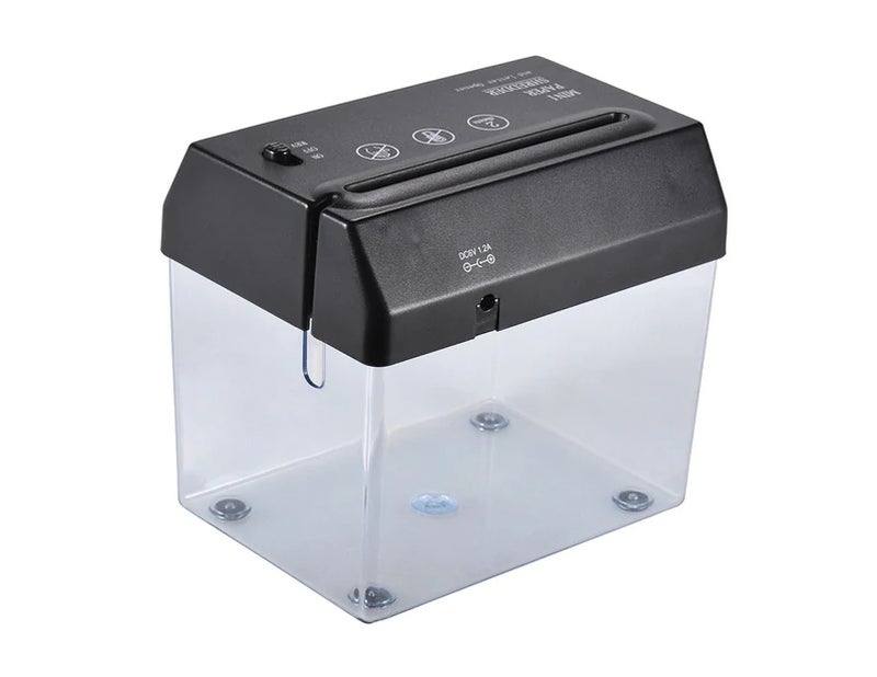 Mini Portable USB Paper Shredder Cutter Strip Cut A6 Folded A4 Cutting Machine Tool with Letter Opener Wastebasket for Office Home School Desktop Stationery - Image 2