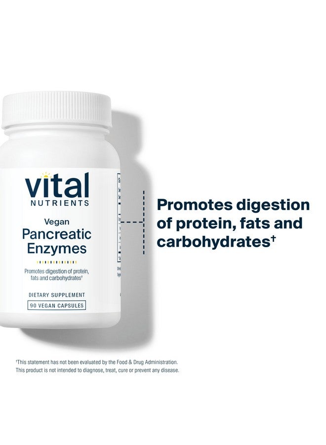 Vital Nutrients Vegan Pancreatic Enzymes - for Women & Men - Enzymes for Digestion Support Gut Health - Relief from Gas & Bloating - Gluten, Dairy, Soy Free - 90 Capsules - Image 3