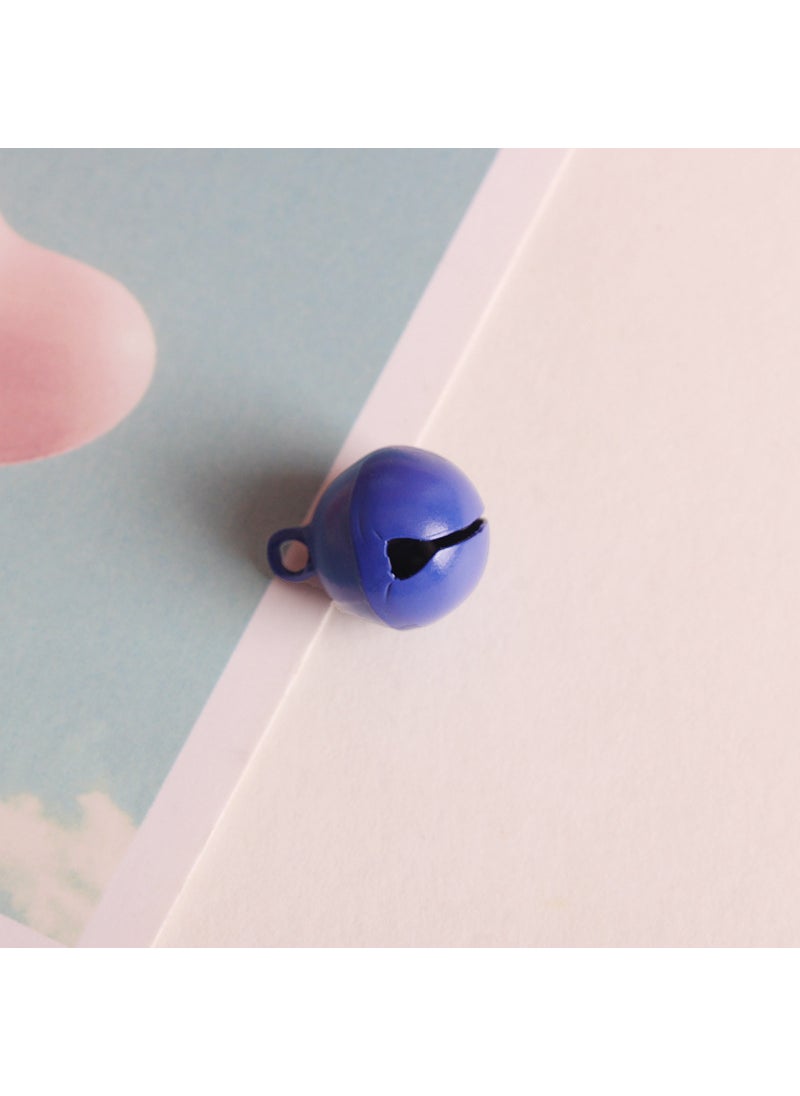 14mm Colored Bells Charms Keychain Christmas Pet Decor Royal Blue