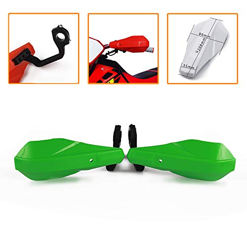 SOOMJ AnXin Motorcycle Handguards 78 and 1 18 Hand Guard Handlebar Protection Universal for KLX 110 140 KX 65 85 80 112 125 KX100 Dirt Pit Bike ATV Green - Image 3