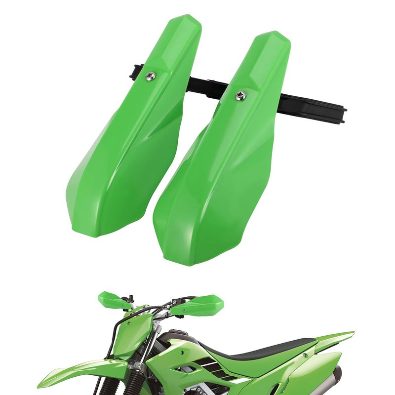 SOOMJ AnXin Motorcycle Handguards 78 and 1 18 Hand Guard Handlebar Protection Universal for KLX 110 140 KX 65 85 80 112 125 KX100 Dirt Pit Bike ATV Green - Image 2