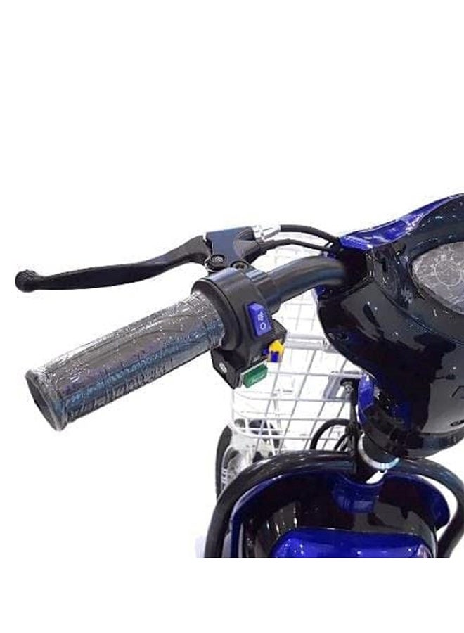 Megawheels دراجة نارية MEGAWHEELS 35 سرعة 48V-48AH بطارية 48V-12AH شحن (أزرق) للبالغين - Image 3