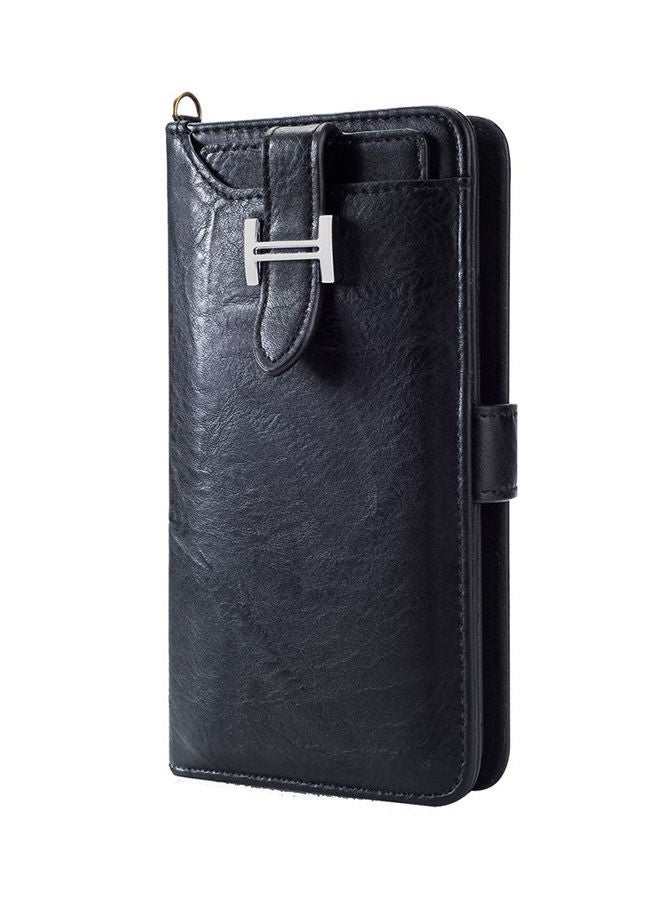 NIBEMINENT Detachable Wallet Case Cover For Samsung Galaxy S10 Plus Black - Image 2