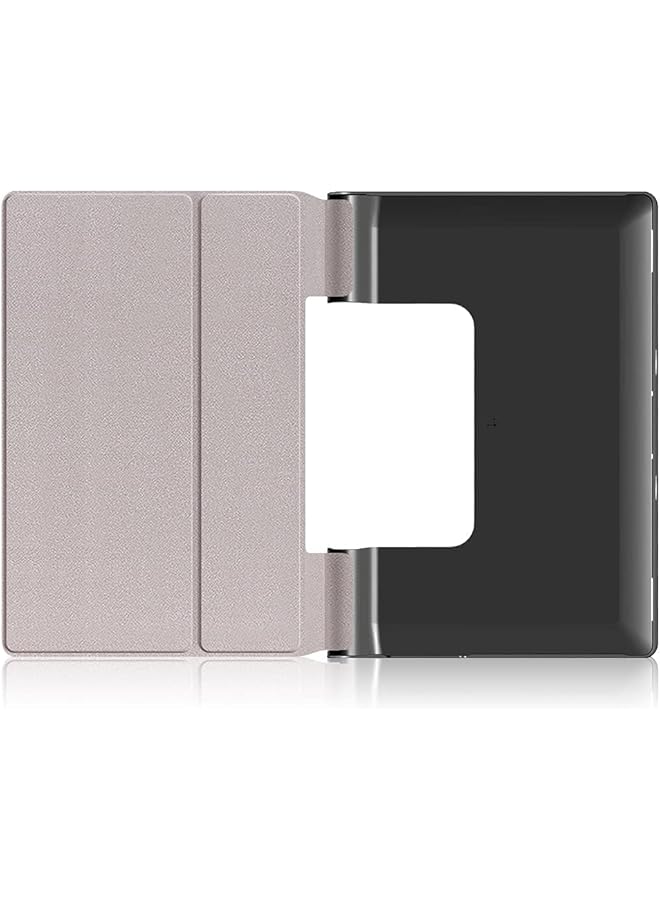 إيروريكس متوافق مع جهاز Yoga Tab 13 إصدار 2021، طراز Yt-K606F، غطاء رفيع من الجلد الفاخر مع حامل واقٍ، غطاء مقاوم للصدمات، أسود - Image 3