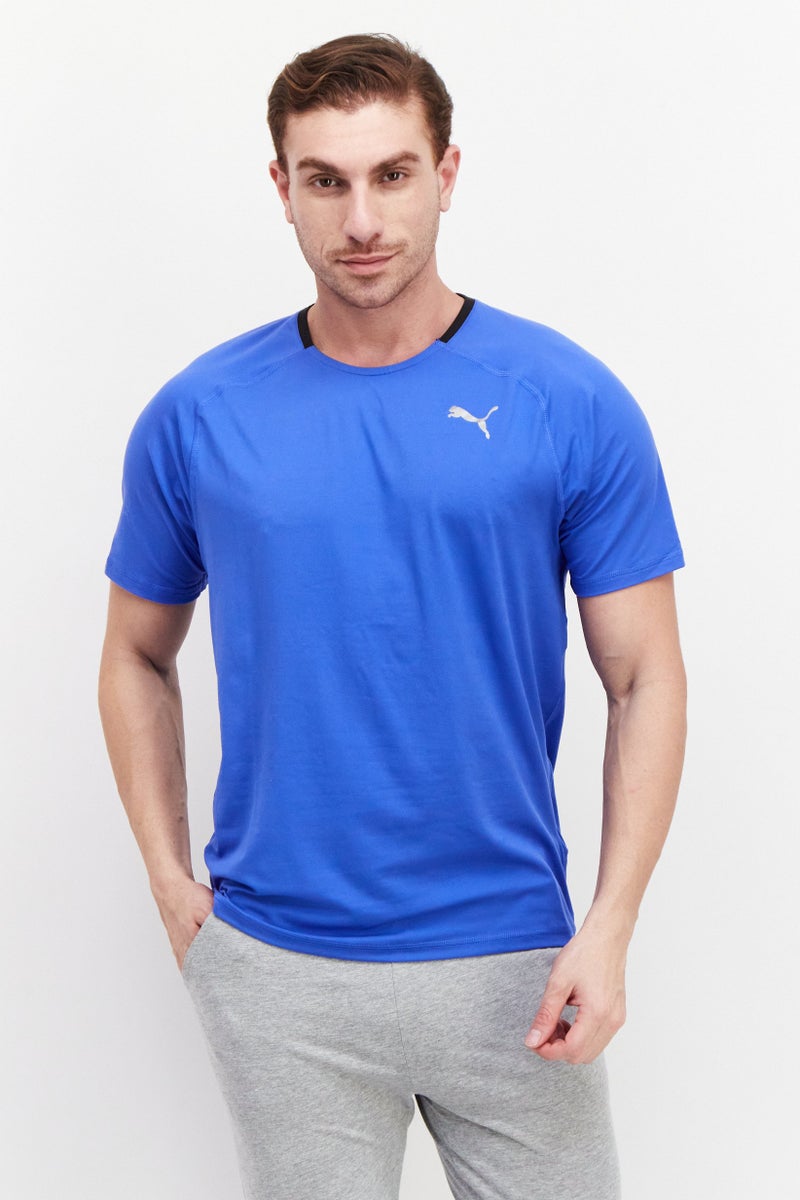 PUMA Men Sportswear Fit Short Sleeve Running T-Shirt, Royal Blue - Image 1