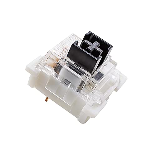 GranVela OUTEMU Medium-Low Profile Black Switches, 3 Pin 1.6mm Travel Distance Thiner Heavy Linear Key switches - 20 Pack - Cherry MX Compatible DIY Replaceable Switches for Mechanical Keyboard - Image 1