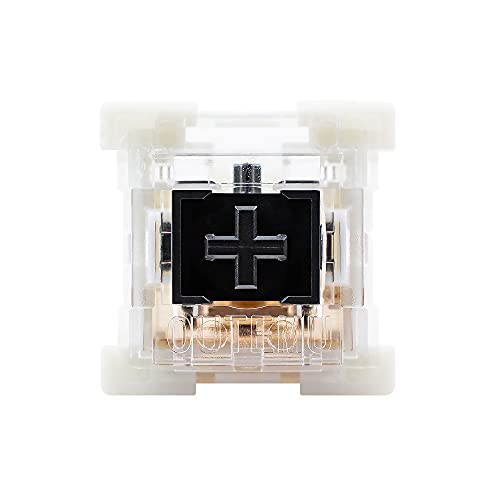 GranVela OUTEMU Medium-Low Profile Black Switches, 3 Pin 1.6mm Travel Distance Thiner Heavy Linear Key switches - 20 Pack - Cherry MX Compatible DIY Replaceable Switches for Mechanical Keyboard - Image 3