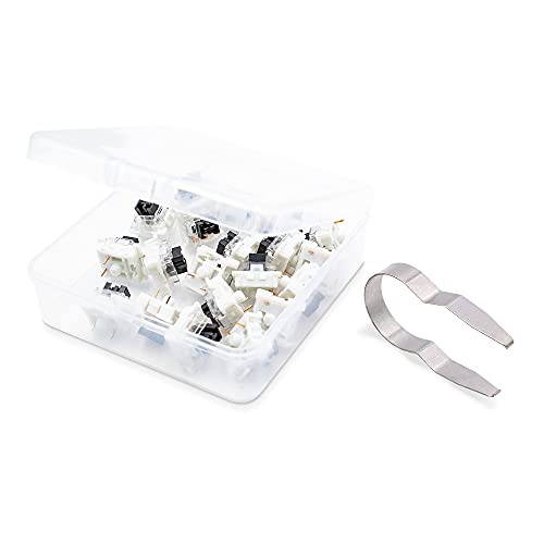 GranVela OUTEMU Medium-Low Profile Black Switches, 3 Pin 1.6mm Travel Distance Thiner Heavy Linear Key switches - 20 Pack - Cherry MX Compatible DIY Replaceable Switches for Mechanical Keyboard - Image 5