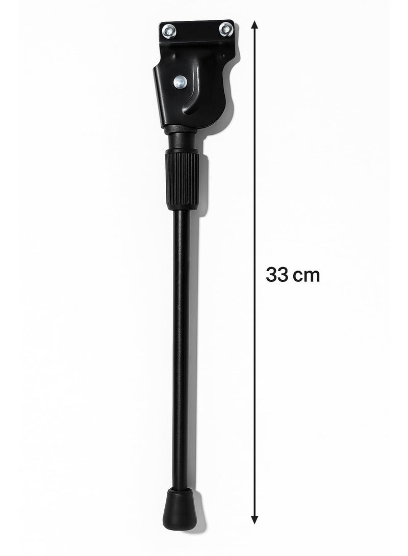 Fukukawa Adjustable Bicycle Kickstand 33 cm Heavy-Duty Steel Side Stand for 24-29 Inch Bikes Non-Slip Rubber Foot Rust-Resistant Easy Install - Image 2
