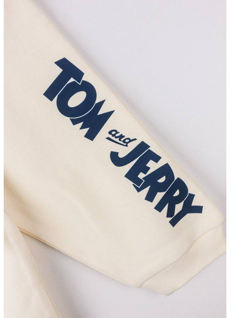 Katjie Tom and Jerry Cotton Sweatshirt and Jogger Set, Casual Wear  - Image 3
