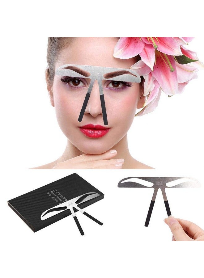 Alucy 4 أنواع من مسطرة الحواجب الدائمة أداة قياس الحواجب مسطرة توازن تمديد شكل الحواجب أداة قوالب الحواجب معزز الحواجب أداة تشكيل المسطرة (أكينامي للحواجب) - Image 2