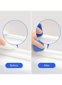 Generic Caulk Strip 2 Pack, Silicone Scraper Tool 4 Pcs, Kitchen Bathroom Toilet Wall Sealing Tape Waterproof Mold Proof Self Adhesive Sealant Strip, Remover Sealant Tools  - Image 4