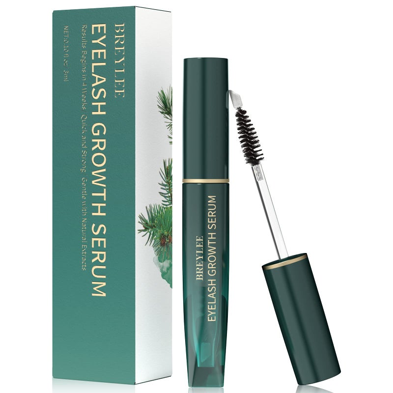 Eyelash Growth Serum BREYLEE Lash Boost Serum Eyelash Conditioner for Longer Fuller  Thicker Lashes Gold 3ML 01 Fl OzFast Results in 30 days