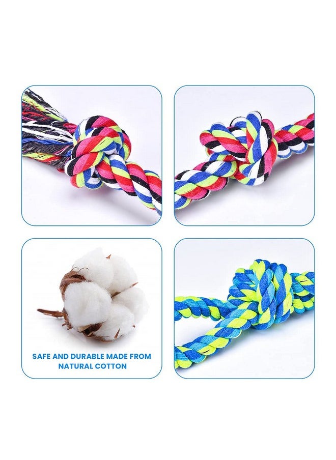 Feeko - Feeko Dog Rope Toys for Large and Medium Aggressive Chewers, 2 Pack Heavy Duty Dog Rope Toy for Large Breed, Indestructible Dog Chew Toys, Tug of War Dog Toy, 100% Cotton Teeth Cleaning - Image 1