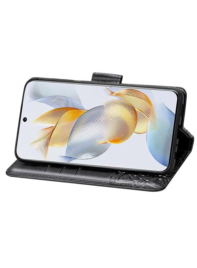 Green Tiger Case For Honor X9b Butterfly Love Flower Embossed Leather Phone Case - Image 4