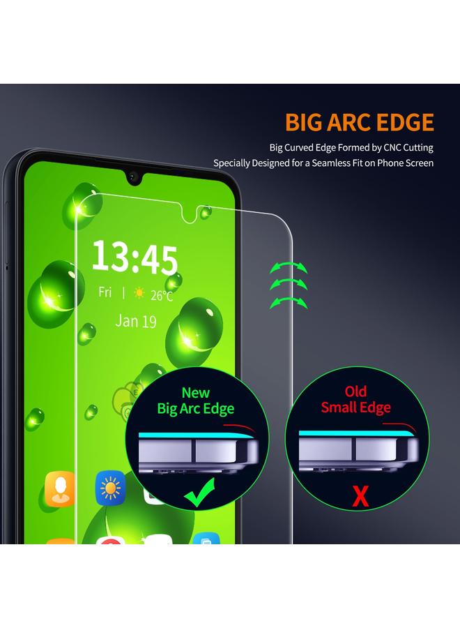 إيروريكس لهاتف Xiaomi Redmi A3 9H، غشاء زجاجي مقوى من الألومنيوم والسيليكون ذو حافة قوسية كبيرة - Image 4