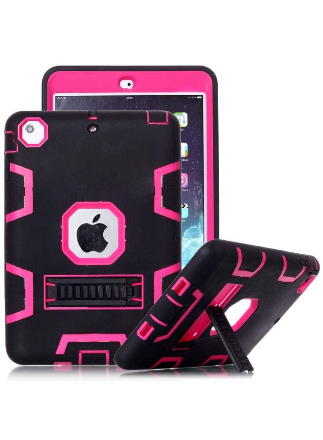 NIBEMINENT Military Heavy Duty Hard Stand Case Cover For iPad Pro Black/Pink  - Image 3