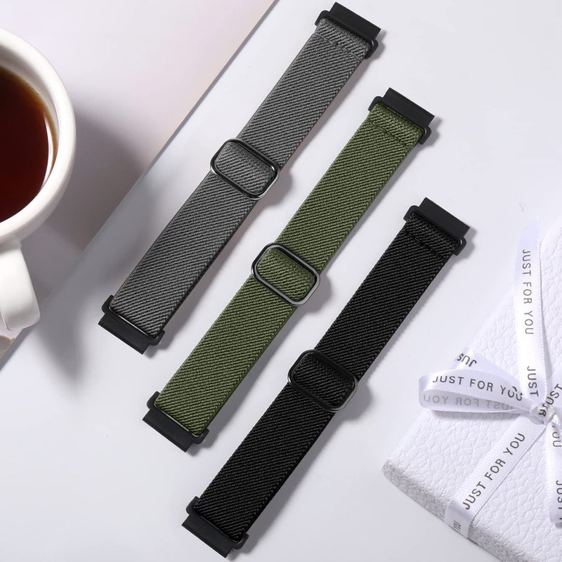 Lerobo Elastic Bands Compatible with Samsung Galaxy Watch 8 7 6 5 4 40mm 44mm/Galaxy Watch 8 Classic 6 4 Classic 43mm 47mm 42mm 46mm/5 Pro Band 45mm/Active 2,3 Pack 20mm Adjustable Nylon Sport Band - Image 4