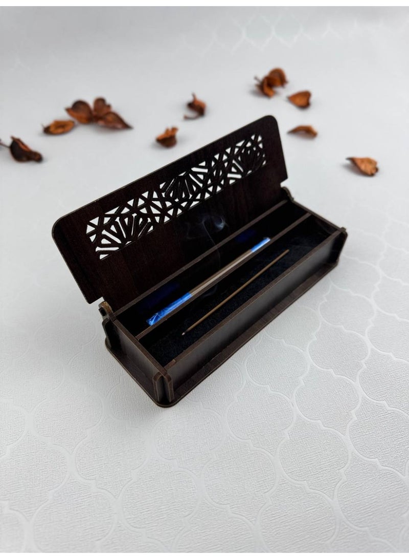 Samrix Incense Burner The Incense Burner features a storage compartment for 30 incense sticks and a safe, non-flammable ignition point.  ✔ Practical and safe incense burner design  ✔ Includes a dedicated storage compartment for incense sticks  ✔ Includes 30 ready-to-use incense sticks  ✔ Safe, non-flammable ignition point  ✔ Suitable for burning incense sticks  ✔ Easy to use and organize  ✔ Smart design for convenience and safety  ✔ Suitable for home and office use  ✔ High-quality and durable materials  ✔ Balanced fragrance distribution  ✔ Ideal for everyday use  ✔ Suitable as a practical gift  ✔ A great choice for special occasions  ✔ Adds a touch of luxury to any space  ✔ Safe for all family members  ✔ Suits various tastes - Image 3