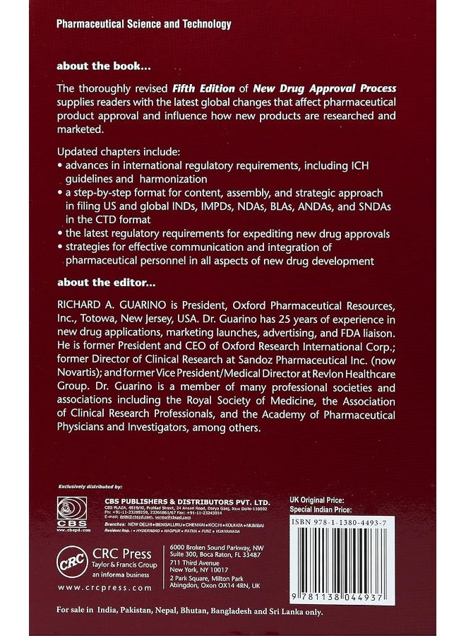 NEW DRUG APPROVAL PROCESS 5ED VOL 190 (HB 2017) (SPECIAL INDIAN EDITION)  - Image 2